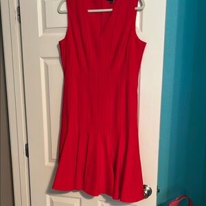 Elegant Red Sleeveless Dress